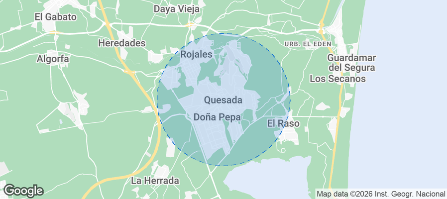 Ciudad Quesada Airbnb map